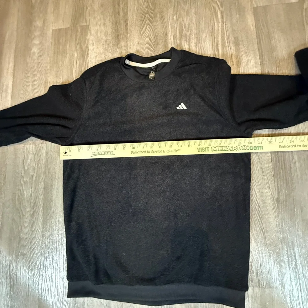 Adidas Mens Boucle‎ Fleece Crew Sweatshirt Black Style ADVRO869 Size S